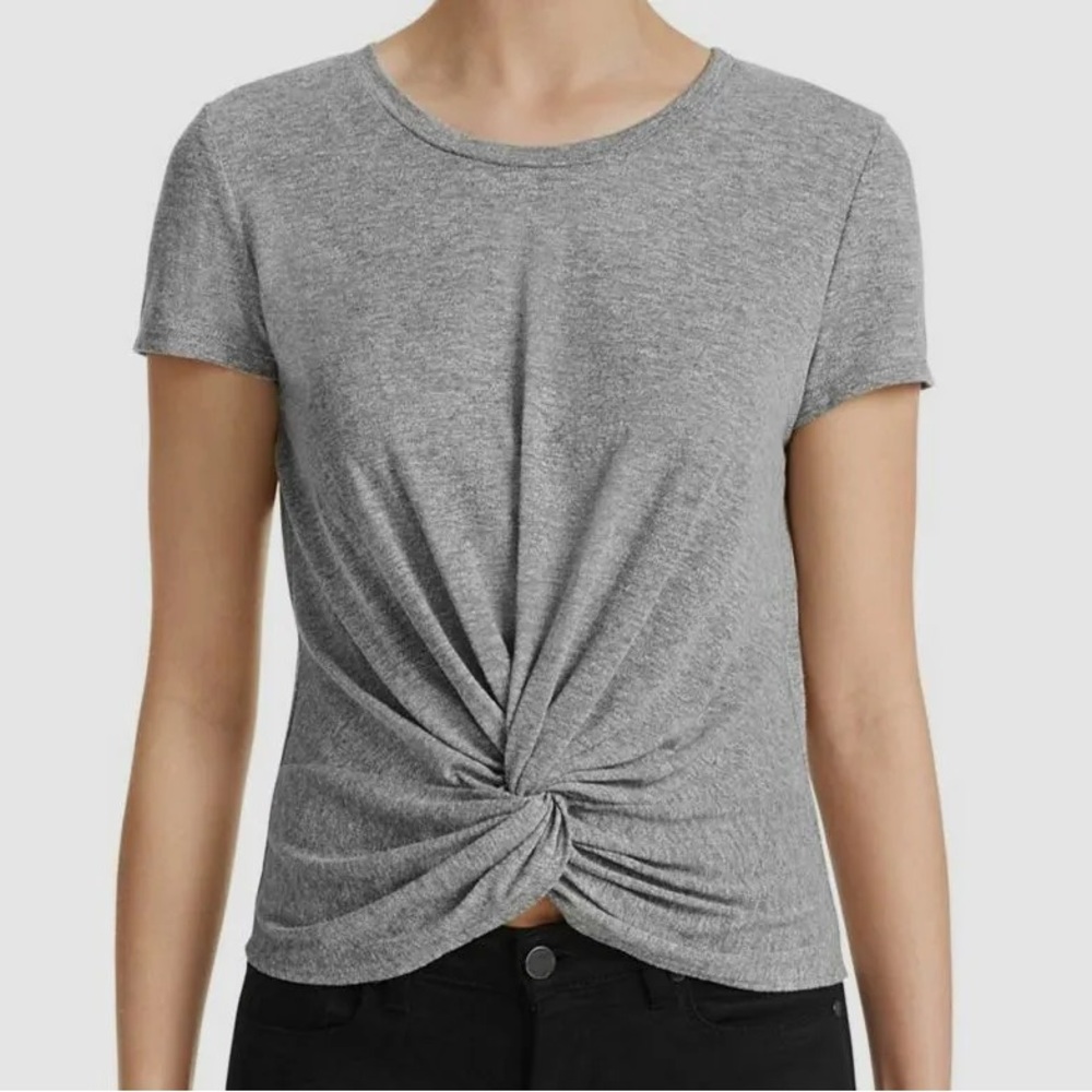 Aqua twist front top